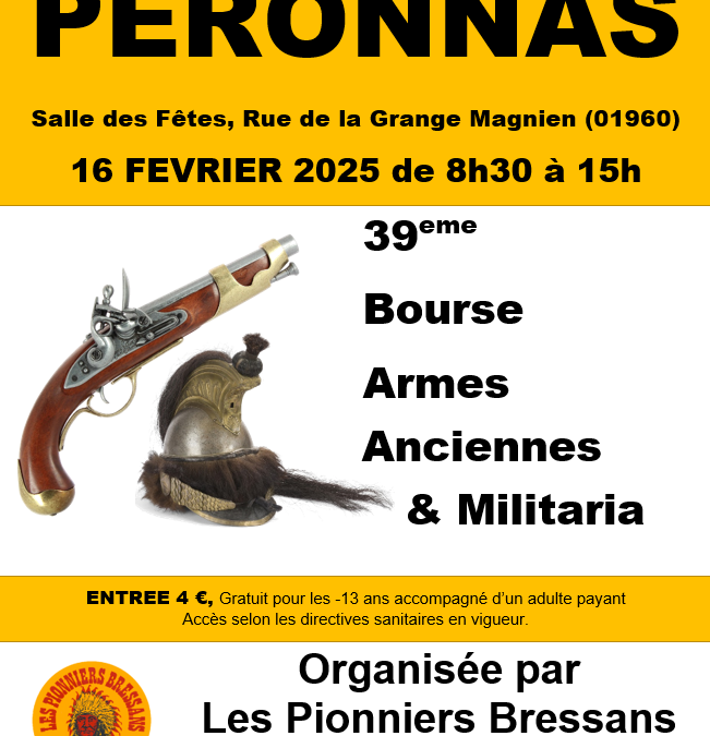 39ème bourse aux armes anciennes et Militaria 2025
